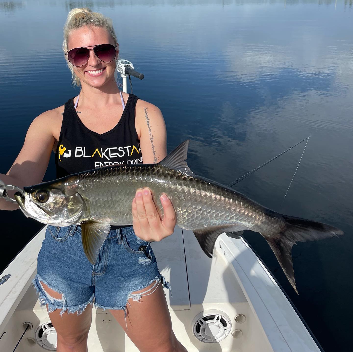 #MAGICCITYSLAM for Lainie, and a Magic City Slam for Hudson this morning aboard my skiff! They came down from North Carolina and had a blast catching their’ first 4 Tarpon, their’ first 2 Snook, A few Peacock Bass, a 15 lb Jack Crevalle and a Largemouth Bass. Thank you so both much for an action-packed memorable morning fishing with 8 lb spin tackle, and thank you @reeldealadventures for the referral. #GOHARDFISHING #miami #charterfishing #itryreallyhard #miamisluckiestcharterboat #lighttackle @starbrite_com @costasunglasses @pennfishing #GOHARDINTHEPAINT