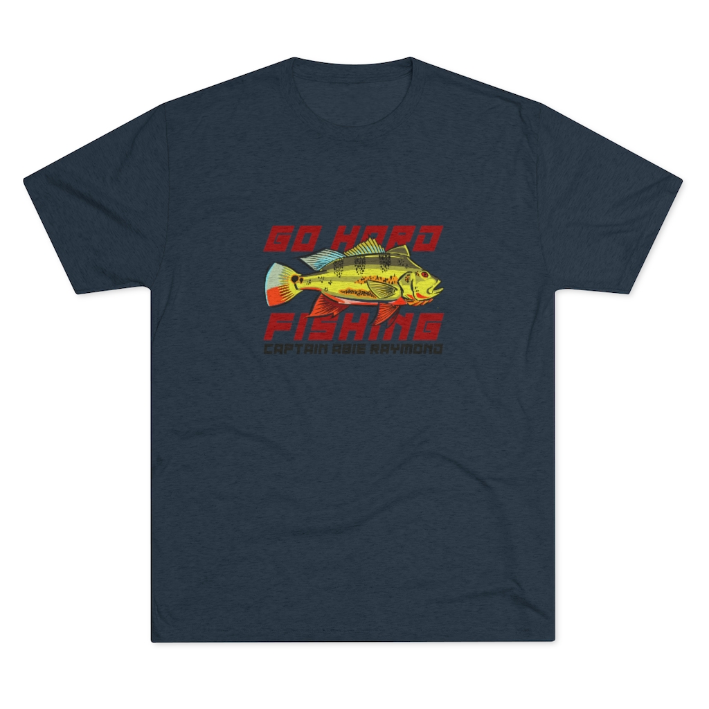 Go Hard Fishing – Men's Tri-Blend T-Shirt