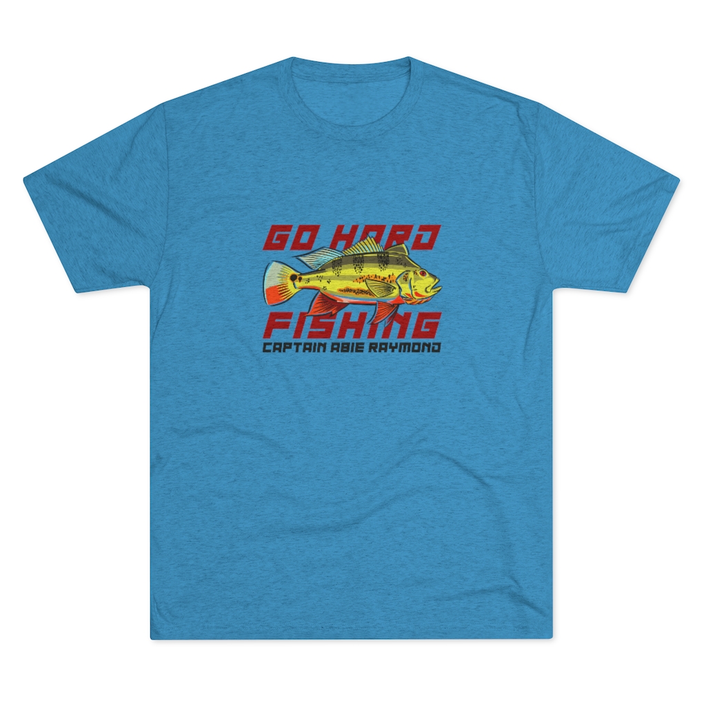 Go Hard Fishing - Men's Tri-Blend T-Shirt